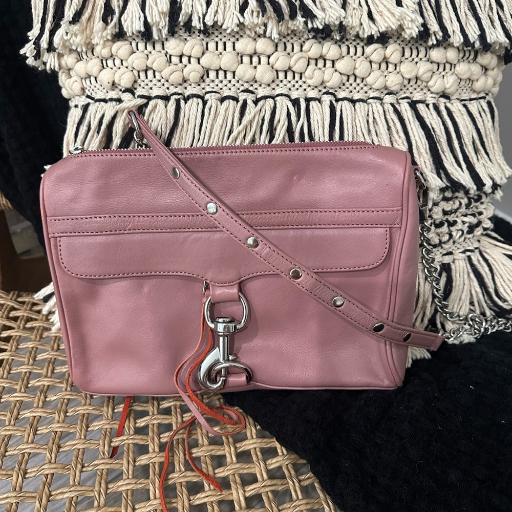Rebecca Minkoff Leather MAC Bag in Berry Smoothie